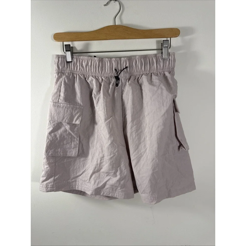 Nike Shorts Womens Small Cargo High Rise Loose Fit Swoosh Pocket DM6247-019